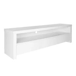 Eurostyle Bryant Media Stand, 19-1/2"H x 59"W x 15-1/2"D, Matte White