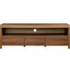 Eurostyle Bryant Media Stand, 19-1/2"H x 59"W x 15-1/2"D, Walnut