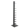 Eurostyle Sapiens 60"H 10-Shelf Bookcase, Anthracite