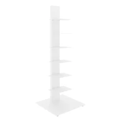 Eurostyle Sapiens 6-Shelf Bookcase, 38"H x 14”W x 14”D, White