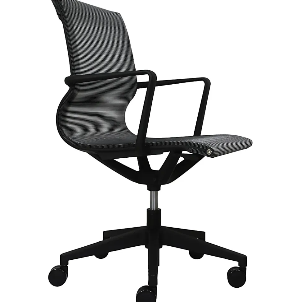 Eurotech Kinetic Mesh Task Chair With Flex Back, Black