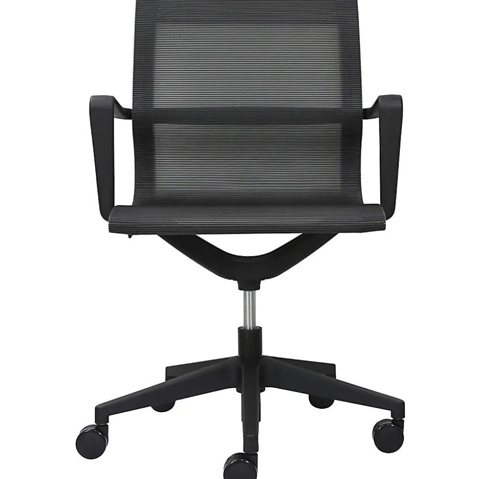 Eurotech Kinetic Mesh Task Chair With Flex Back, Black