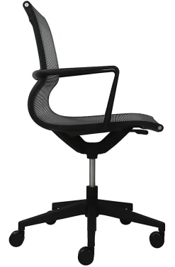 Eurotech Kinetic Mesh Task Chair With Flex Back, Black