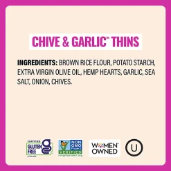 Every Body Eat Chive & Garlic Crackers, 1.1 Oz, Total Qty 20