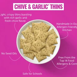 Every Body Eat Chive & Garlic Crackers, 1.1 Oz, Total Qty 20