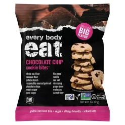 Every Body Eat Chocolate Chip Cookie Bites, 1.1 Oz, Total Qty 20