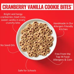 Every Body Eat Cranberry Vanilla Cookie Bites, 1.1 Oz, Total Qty 20