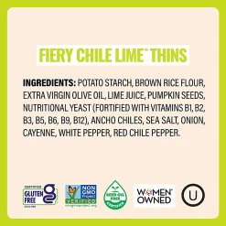 Every Body Eat Fiery Chile Lime Crackers, 1.1 Oz, Total Qty 20