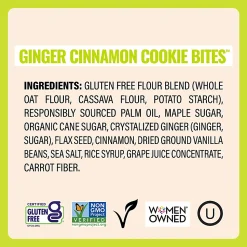 Every Body Eat Ginger Cinnamon Cookie Bites, 1.1 Oz, Total Qty 20