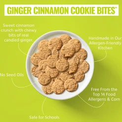 Every Body Eat Ginger Cinnamon Cookie Bites, 1.1 Oz, Total Qty 20