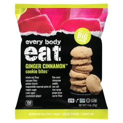 Every Body Eat Ginger Cinnamon Cookie Bites, 1.1 Oz, Total Qty 20
