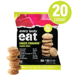 Every Body Eat Ginger Cinnamon Cookie Bites, 1.1 Oz, Total Qty 20