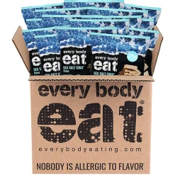 Every Body Eat Sea Salt Chia Crackers, 1.1 Oz, Total Qty 20