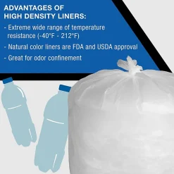 Everyday Genuine Joe High-Density Can Liners - 16 gal Capacity - 24