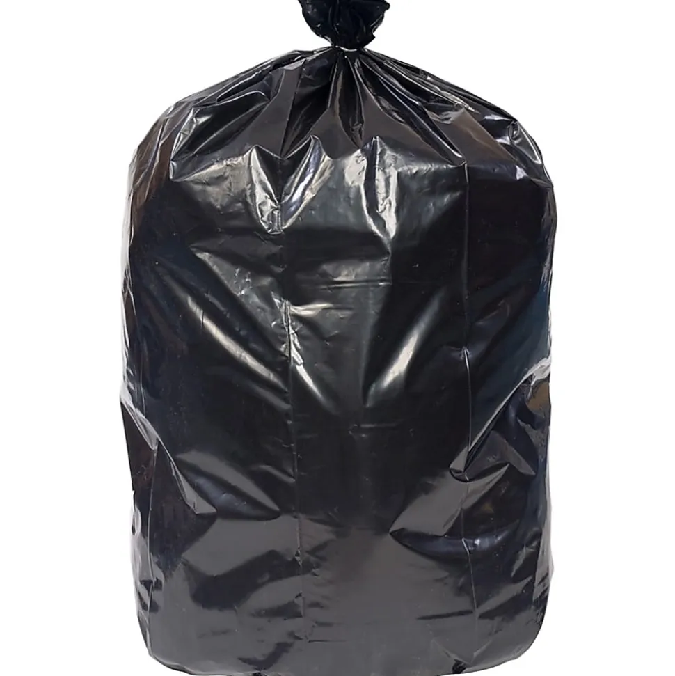 Everyday Genuine Joe Low-Density Can Liners, 55 gal Capacity, 43"x 47"x1.10 mil (28 Micron) Thickness, 100 Bags - LD434715