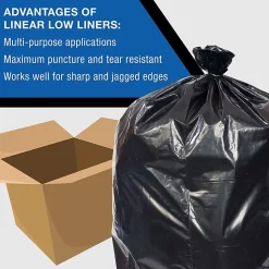 Everyday Genuine Joe Low-Density Can Liners, 33 gal Capacity, 33