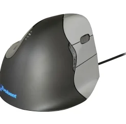 Evoluent VerticalMouse 4 Right Mouse - Optical - Cable - USB 2.0 - 2600 dpi - Scroll Wheel - 6 Button(s) - 6 Programmable Button(s) - Right-handed - 1