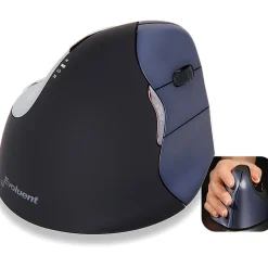 Evoluent VerticalMouse 4 Right Wireless - Optical - Wireless - Radio Frequency - 2.40 GHz - Black - USB - VM4RW