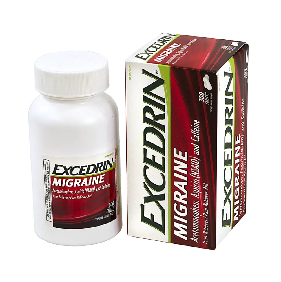 Excedrin Migraine Pain Reliever Caplets, Pack Of 300