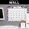 2026-2027 Excello Brands Academic Year Large Print Desk Pad Calendar, 22" x 17", Navy Floral, April To December, Total Qty 1