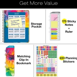 2026-2027 Excello Brands 14-Month Academic Year Hardcover Weekly/Monthly Fashion Planner, 8-1/2