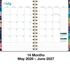 2026-2027 Excello Brands 14-Month Academic Year Hardcover Weekly/Monthly Fashion Planner, 5-1/2