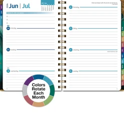 2026-2027 Excello Brands 14-Month Academic Year Hardcover Weekly/Monthly Fashion Planner, 5-1/2