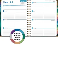 2026-2027 Excello Brands 14-Month Academic Year Hardcover Weekly/Monthly Fashion Planner, 8-1/2