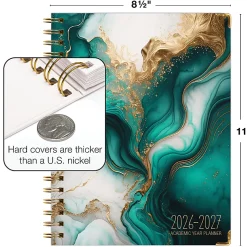 2026-2027 Excello Brands 14-Month Academic Year Hardcover Weekly/Monthly Fashion Planner, 8-1/2