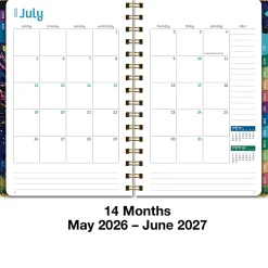 2026-2027 Excello Brands 14-Month Academic Year Hardcover Weekly/Monthly Fashion Planner, 5-1/2