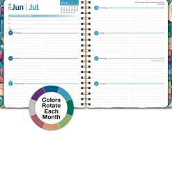 2026-2027 Excello Brands 14-Month Academic Year Hardcover Weekly/Monthly Fashion Planner, 8-1/2
