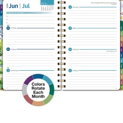 2026-2027 Excello Brands 14-Month Academic Year Hardcover Weekly/Monthly Fashion Planner, 5-1/2