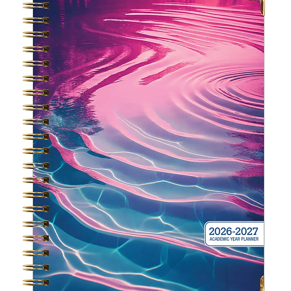 2026-2027 Excello Brands 14-Month Academic Year Hardcover Weekly/Monthly Fashion Planner, 8-1/2" x 11", Summer Bliss, May To June, Total Qty 1