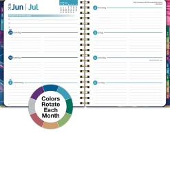 2026-2027 Excello Brands 14-Month Academic Year Hardcover Weekly/Monthly Fashion Planner, 8-1/2