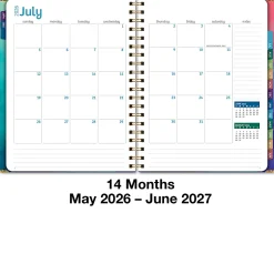 2026-2027 Excello Brands 14-Month Academic Year Hardcover Weekly/Monthly Fashion Planner, 8-1/2