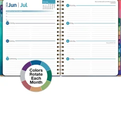 2026-2027 Excello Brands 14-Month Academic Year Hardcover Weekly/Monthly Fashion Planner, 8-1/2