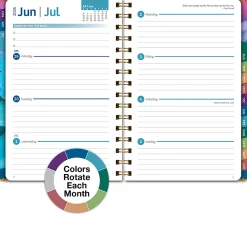 2026-2027 Excello Brands 14-Month Academic Year Hardcover Weekly/Monthly Fashion Planner, 5-1/2