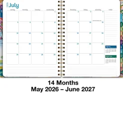 2026-2027 Excello Brands 14-Month Academic Year Hardcover Weekly/Monthly Fashion Planner, 8-1/2