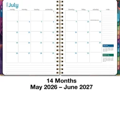 2026-2027 Excello Brands 14-Month Academic Year Hardcover Weekly/Monthly Fashion Planner, 8-1/2