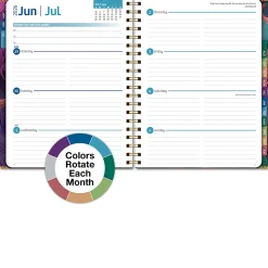 2026-2027 Excello Brands 14-Month Academic Year Hardcover Weekly/Monthly Fashion Planner, 8-1/2