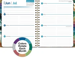 2026-2027 Excello Brands 14-Month Academic Year Hardcover Weekly/Monthly Fashion Planner, 8-1/2