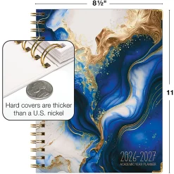 2026-2027 Excello Brands 14-Month Academic Year Hardcover Weekly/Monthly Fashion Planner, 8-1/2
