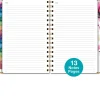 2026-2027 Excello Brands 14-Month Academic Year Hardcover Weekly/Monthly Fashion Planner, 5-1/2" x 8", Rainbow Floral, May To June, Total Qty 1