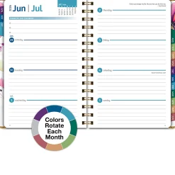 2026-2027 Excello Brands 14-Month Academic Year Hardcover Weekly/Monthly Fashion Planner, 5-1/2