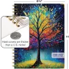 2026-2027 Excello Brands 14-Month Academic Year Hardcover Weekly/Monthly Fashion Planner, 8-1/2" x 11", Black Tree Seasons, May To June, Total Qty 1