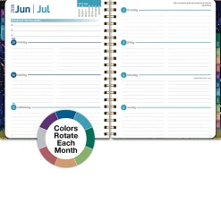 2026-2027 Excello Brands 14-Month Academic Year Hardcover Weekly/Monthly Fashion Planner, 8-1/2