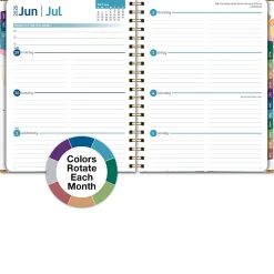 2026-2027 Excello Brands 14-Month Academic Year Hardcover Weekly/Monthly Fashion Planner, 8-1/2