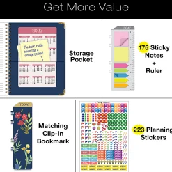 2026-2027 Excello Brands 14-Month Academic Year Hardcover Weekly/Monthly Fashion Planner, 8-1/2