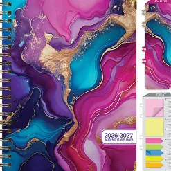 2026-2027 Excello Brands 14-Month Academic Year Hardcover Weekly/Monthly Fashion Planner, 8-1/2