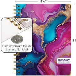 2026-2027 Excello Brands 14-Month Academic Year Hardcover Weekly/Monthly Fashion Planner, 8-1/2